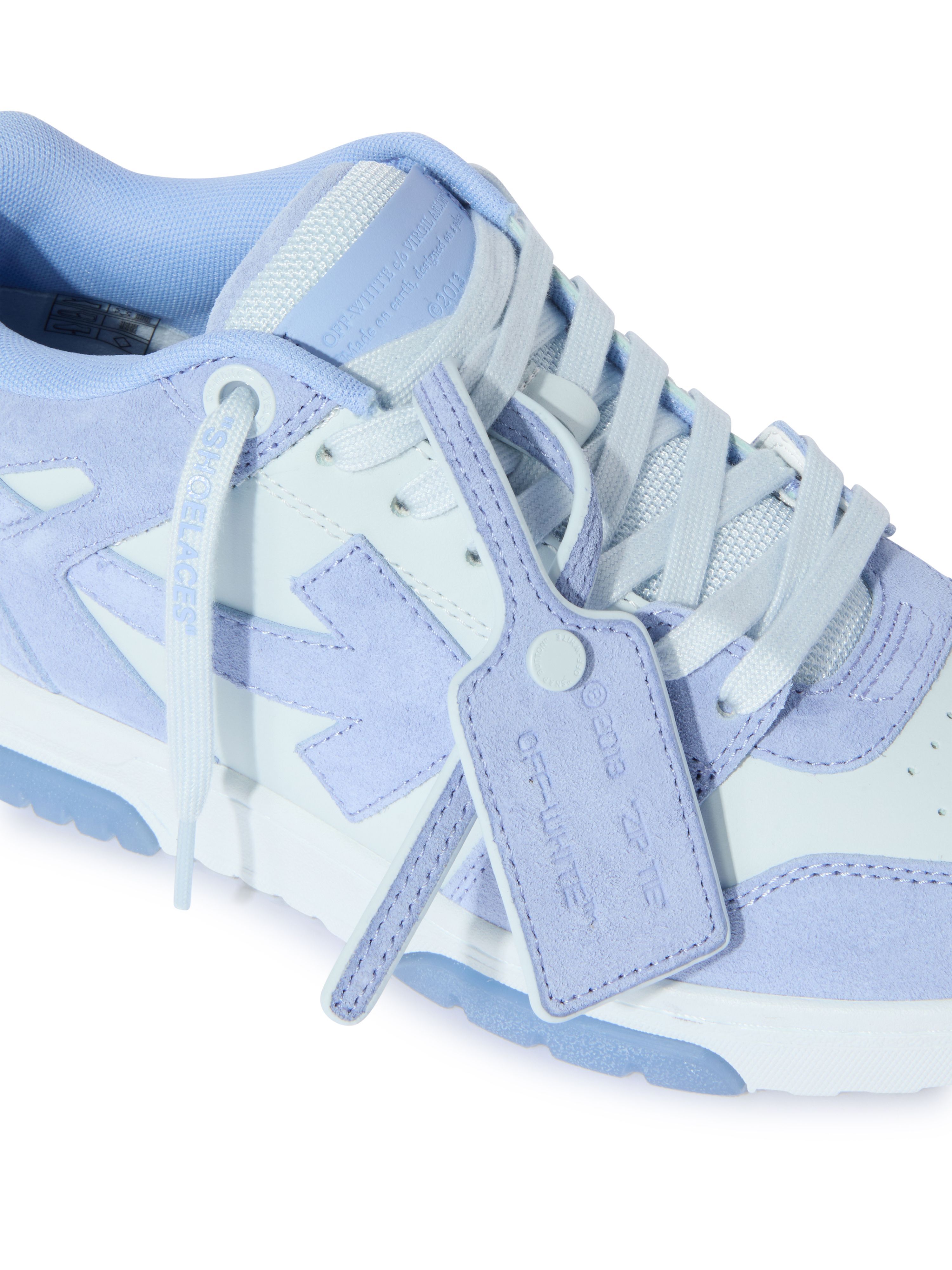 OFF WHITE Dusty Blue/Ice Out Of Office Suede BLUE OMIA189S25LEA007