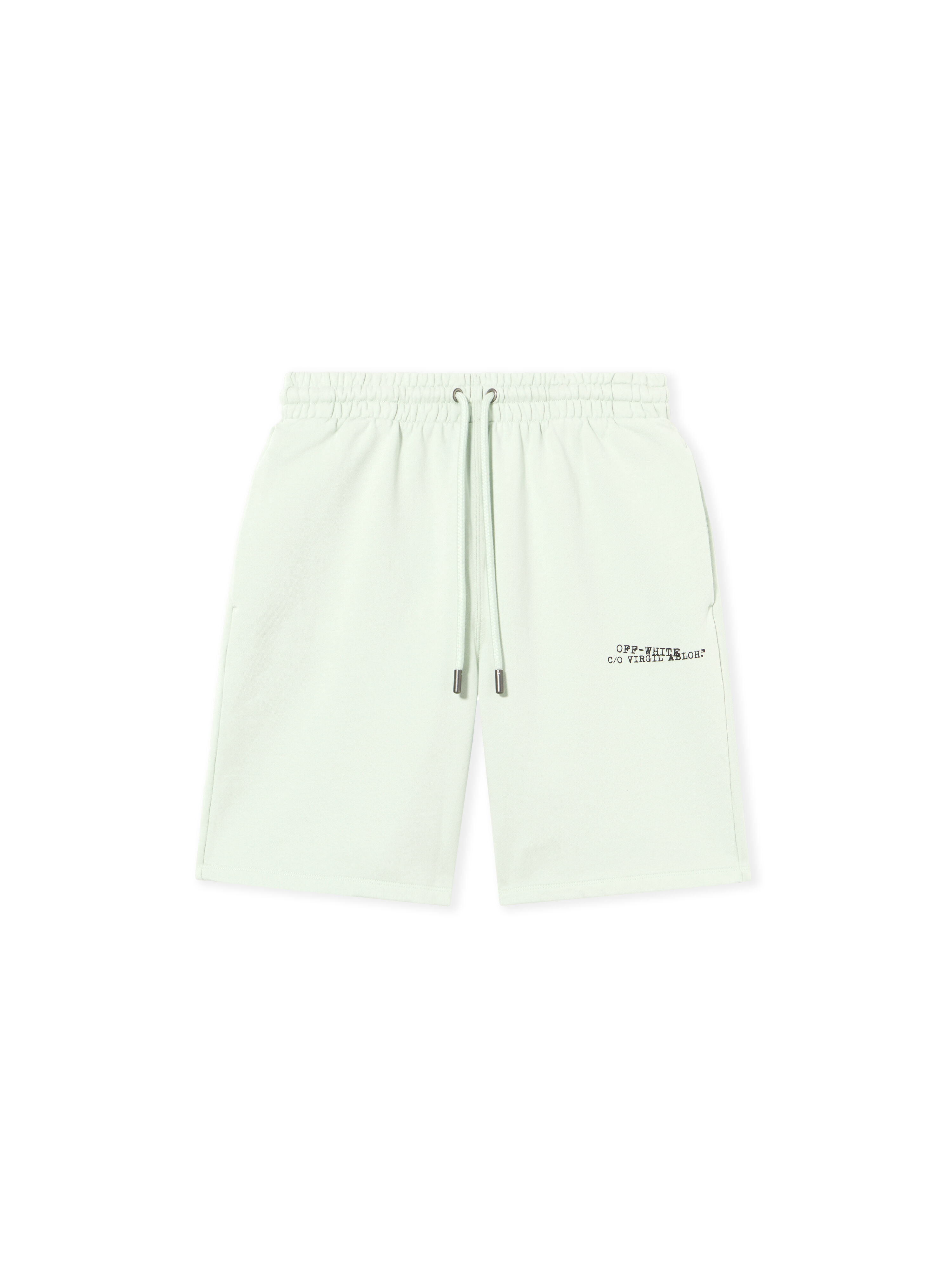 Type Diagonal Skate Sweatshorts in FADE OUT MINT for Men | Off-White™