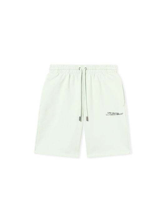 OFF WHITE Type Diag Skate Sweatshort FADE OUT MINT 44MCI013S26F00B
