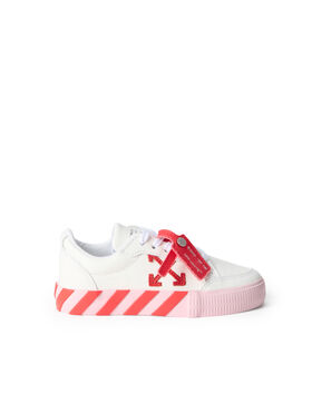 OFF WHITE Vulcanized Low Sneakers WHITE - SOFT PINK OGIA001S26LEA001
