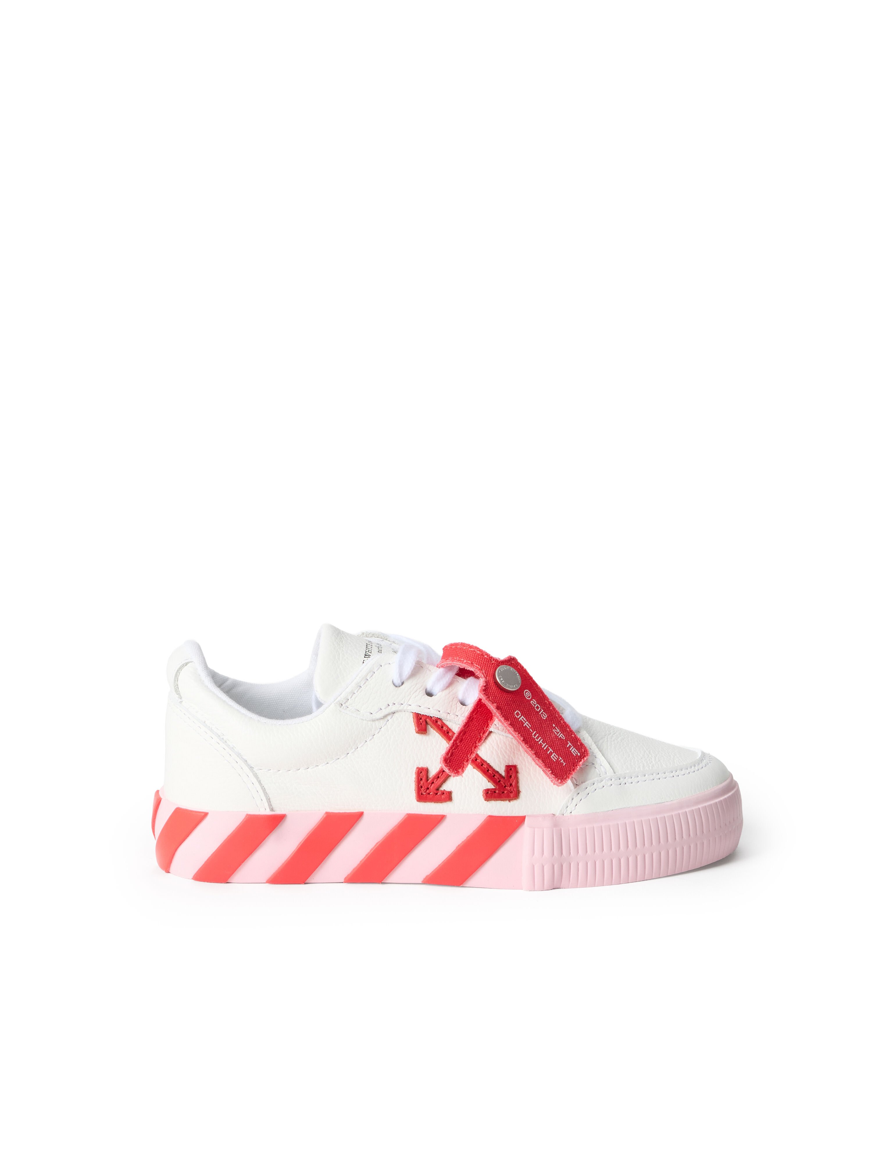 OFF WHITE Vulcanized Low Sneakers WHITE - SOFT PINK OGIA001S26LEA001