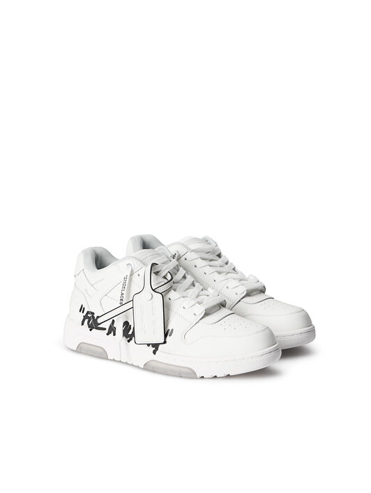 OFF WHITE Out Of Office "For Walking" Sneakers WHITE/BLACK OMIA189C99LEA01A