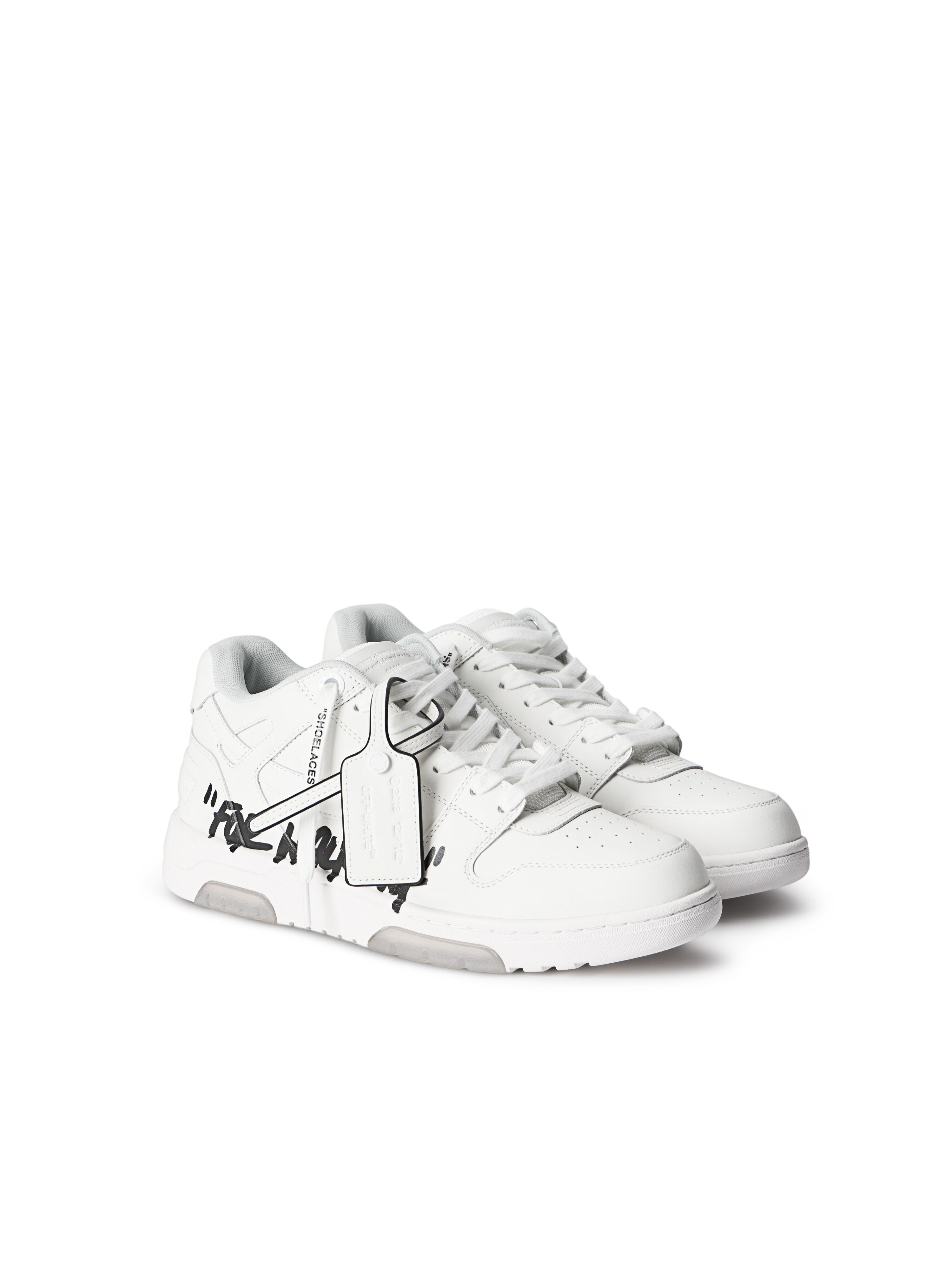 OFF WHITE Out Of Office "For Walking" Sneakers WHITE/BLACK OMIA189C99LEA01A