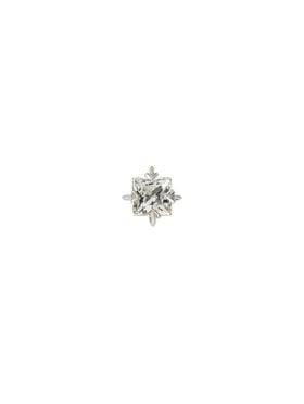 OFF WHITE Bling Square Mono Earring SILVER - SILVER OMOD11TS26MET001