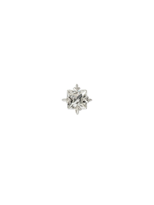 OFF WHITE Bling Square Mono Earring SILVER - SILVER OMOD11TS26MET001