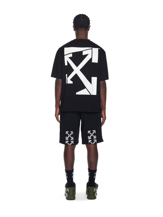 Run Arrow Skate Logo T-Shirt OFF WHITE Run Arrow Skate Logo T-Shirt BLACK - WHITE OMAA120F25JER00F