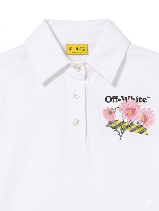 OFF WHITE Daisy Tape Dress S/S WHITE 44GDH007S26J001