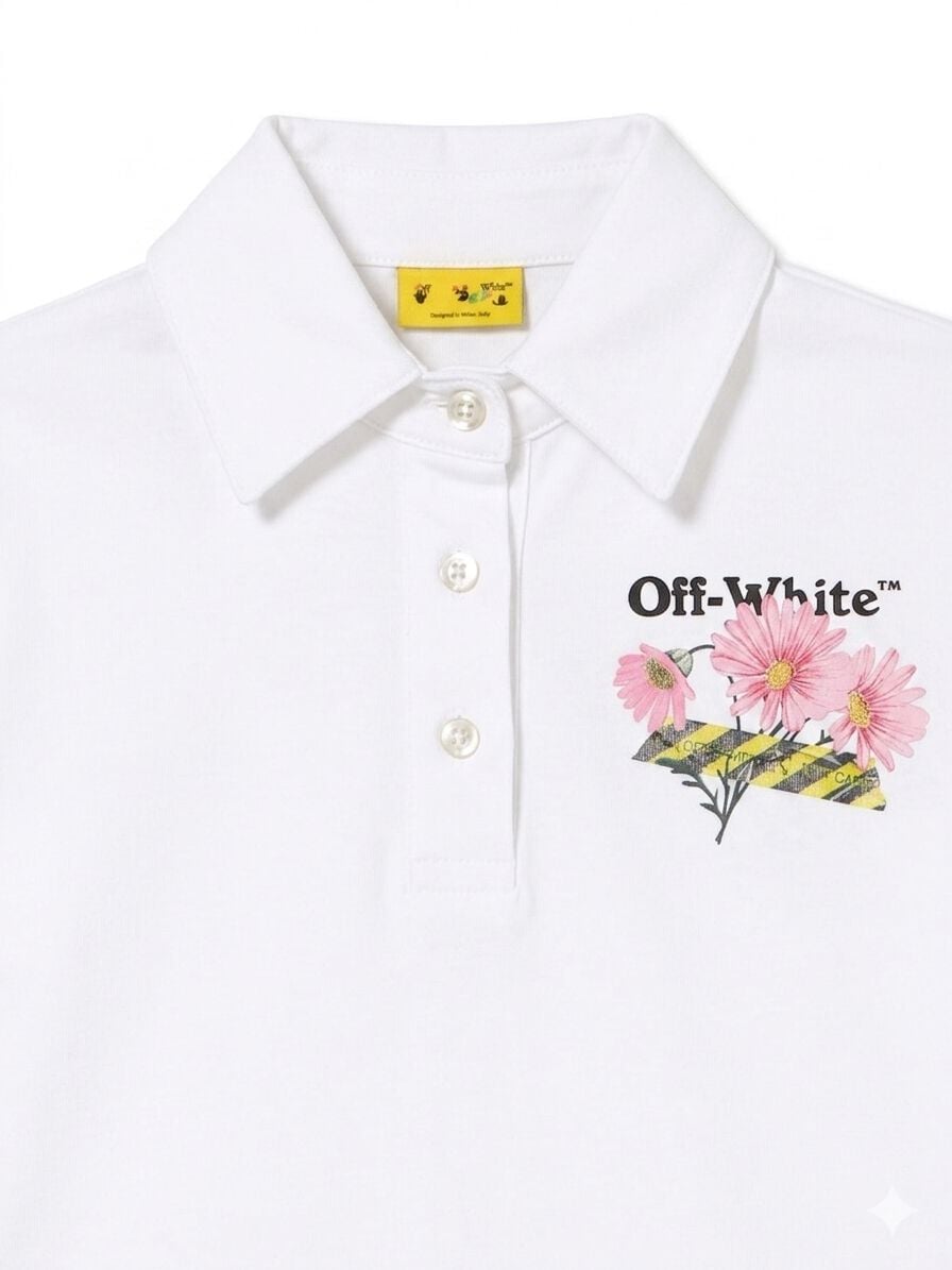 OFF WHITE Daisy Tape Dress S/S WHITE 44GDH007S26J001
