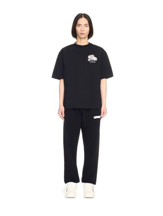 OFF WHITE Black Fresco Arrow T-Shirt BLACK OMAA120S25JER003