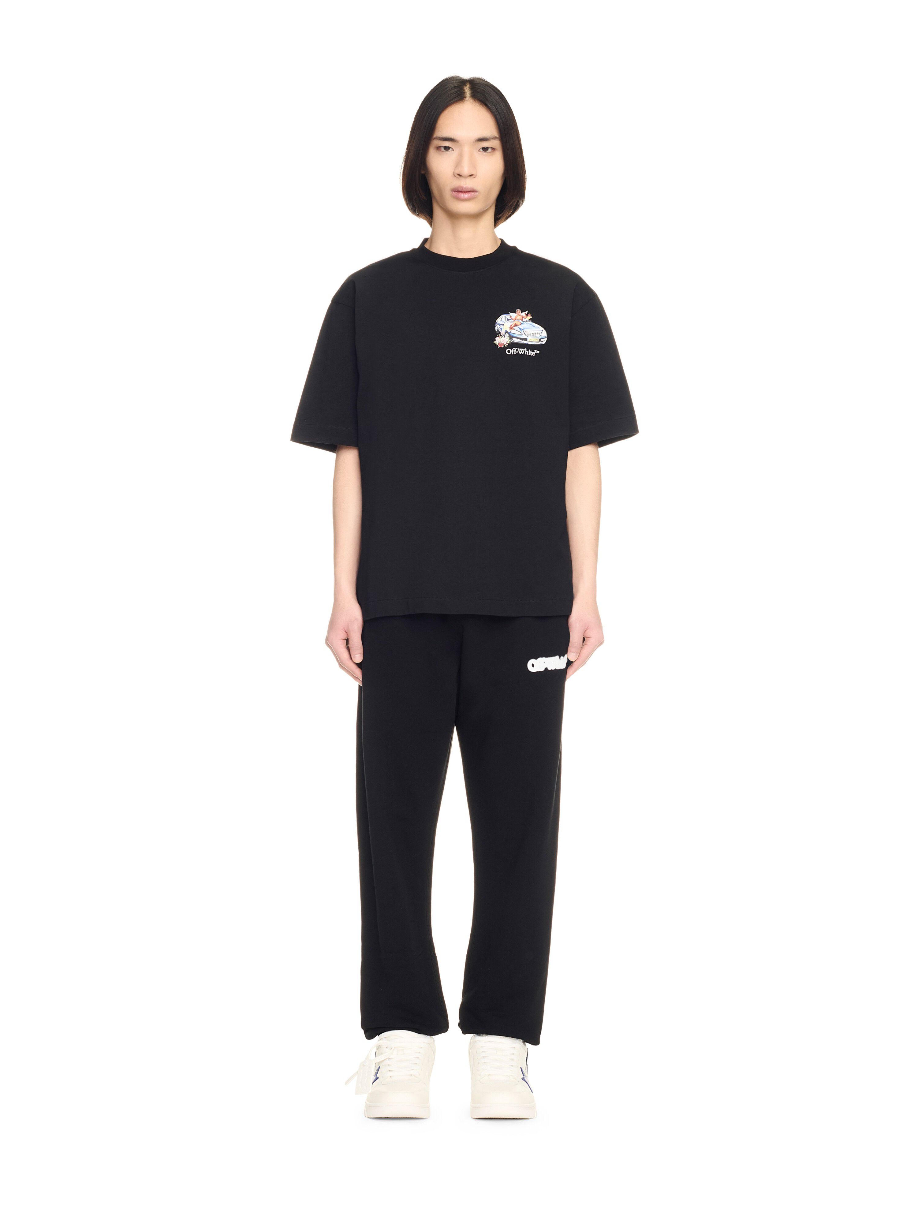 OFF WHITE Black Fresco Arrow T-Shirt BLACK OMAA120S25JER003