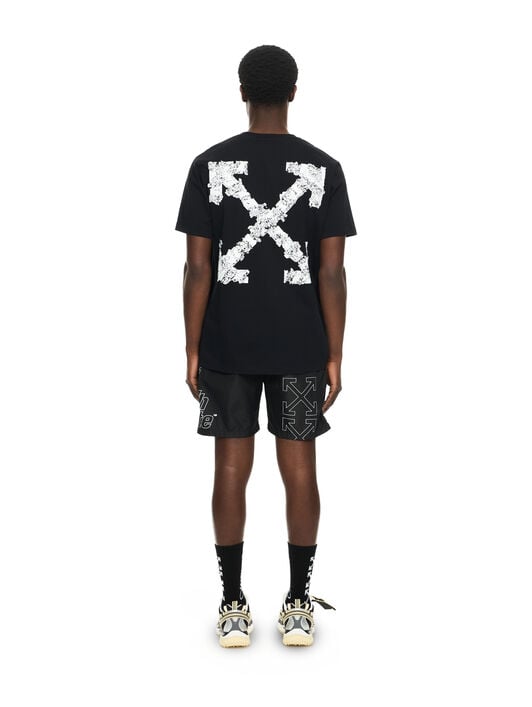 OFF WHITE Heraldic Arrow S/S Slim Tee BLACK 44MAA027S26J007