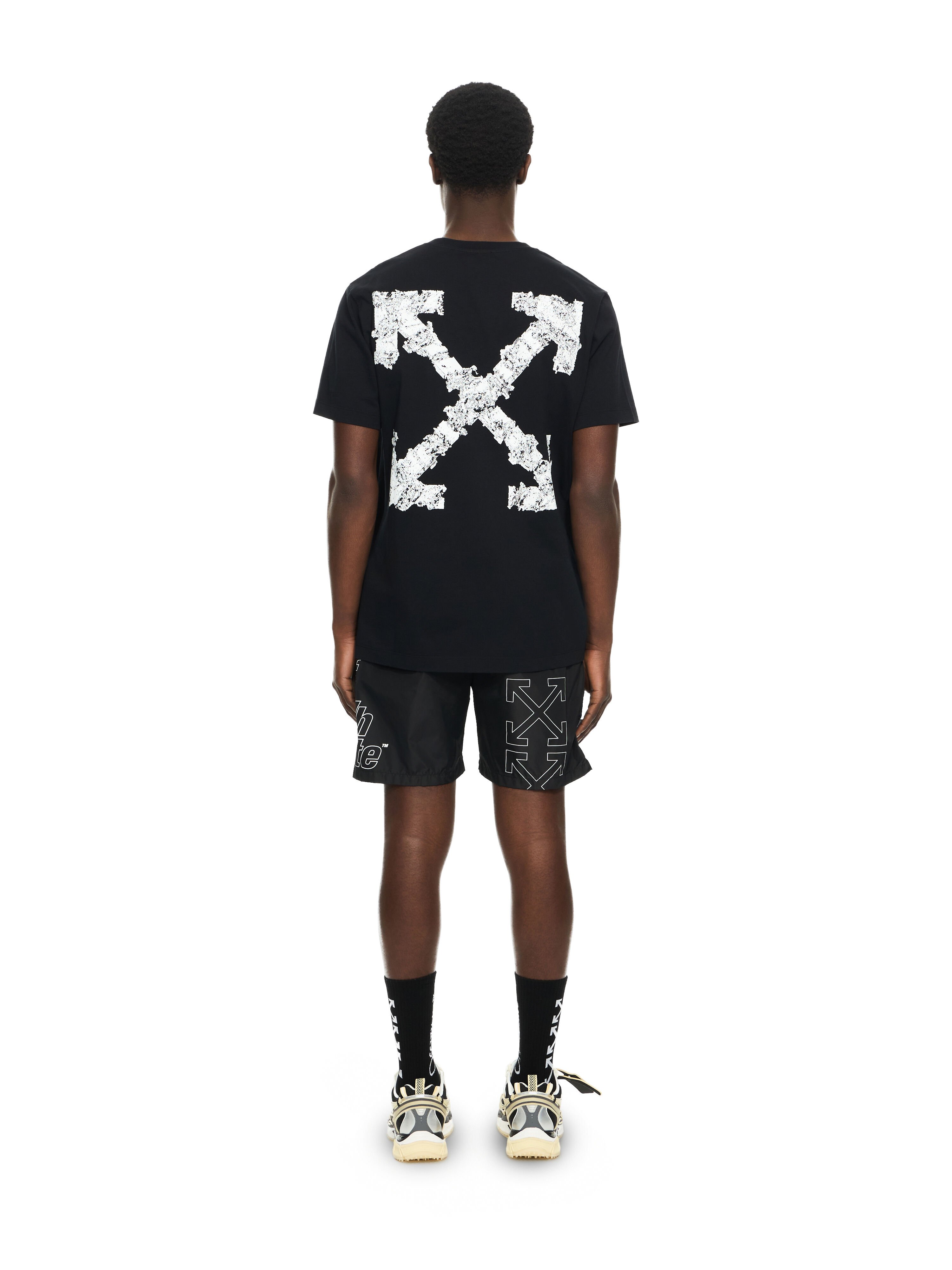 OFF WHITE Heraldic Arrow S/S Slim Tee BLACK 44MAA027S26J007