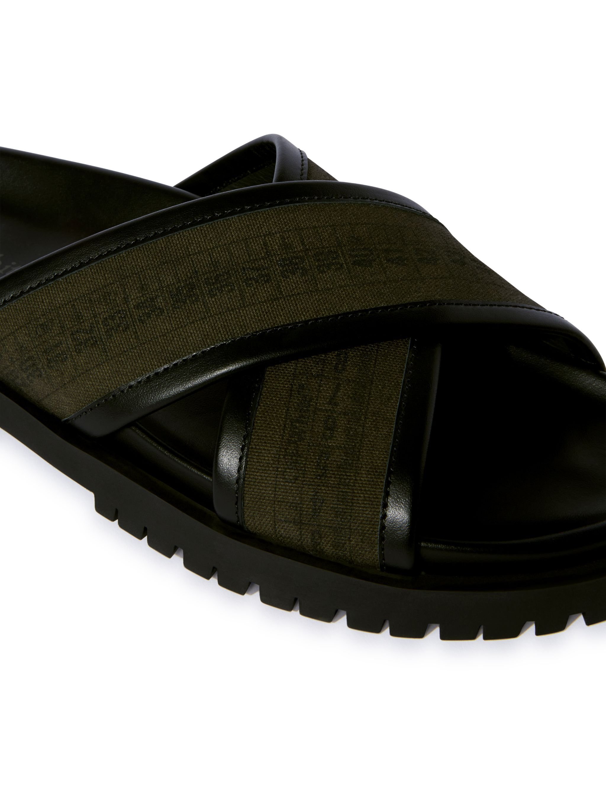 OFF WHITE Grün/Schwarz Chicago Crisscross Sandalen GRÜN OMIH002S25FAB001