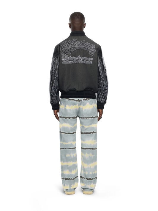 OFF WHITE Skyline Varsity Jacket BLACK 44MJA122Z26L002