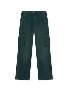 OFF WHITE Stitch Diag Denim Cargo Pant PINE GROVE 44BYB002F26D002