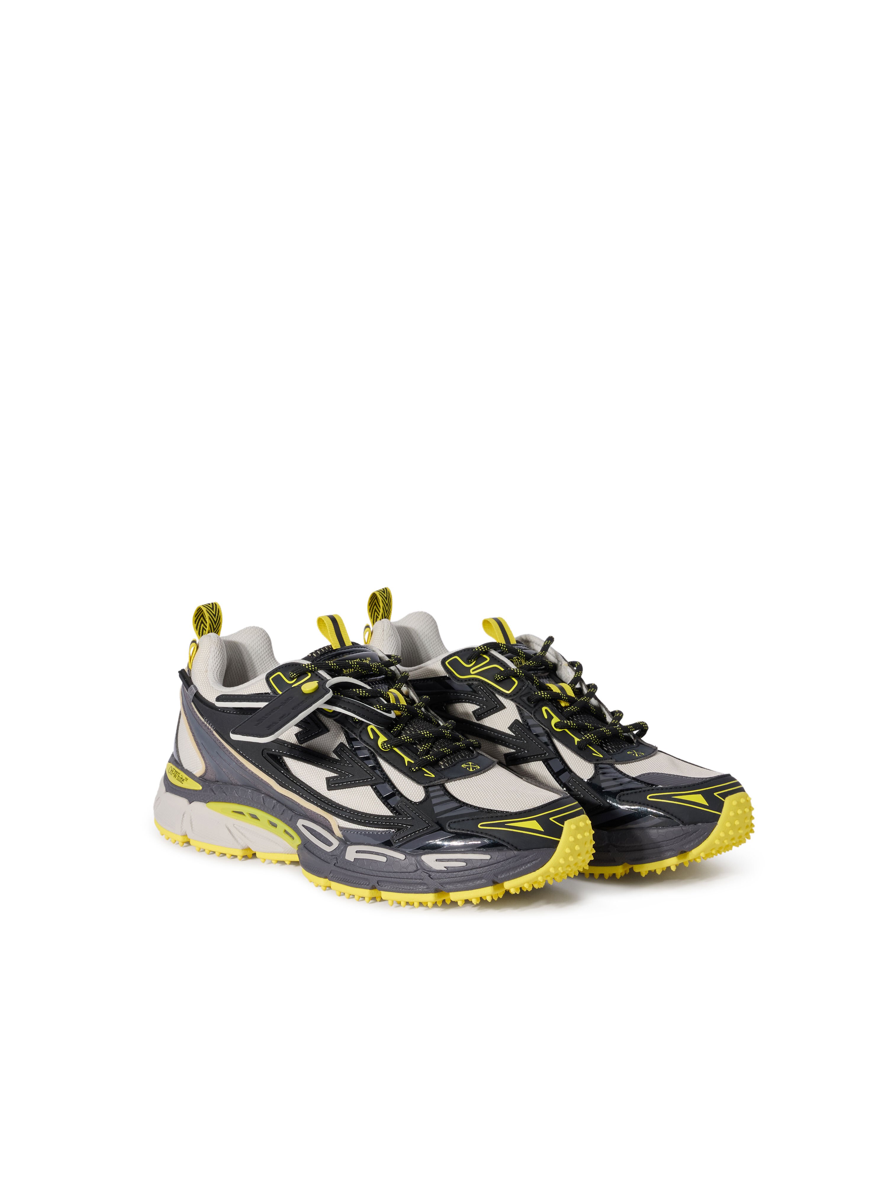 OFF WHITE Be Right Back Sneakers BLACK - LEMON YELLOW OMIA295F25FAB002