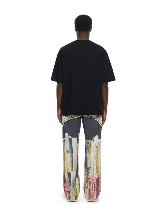 OFF WHITE Big Frame World Skate T-shirt BLACK 44MAA120Z26J002