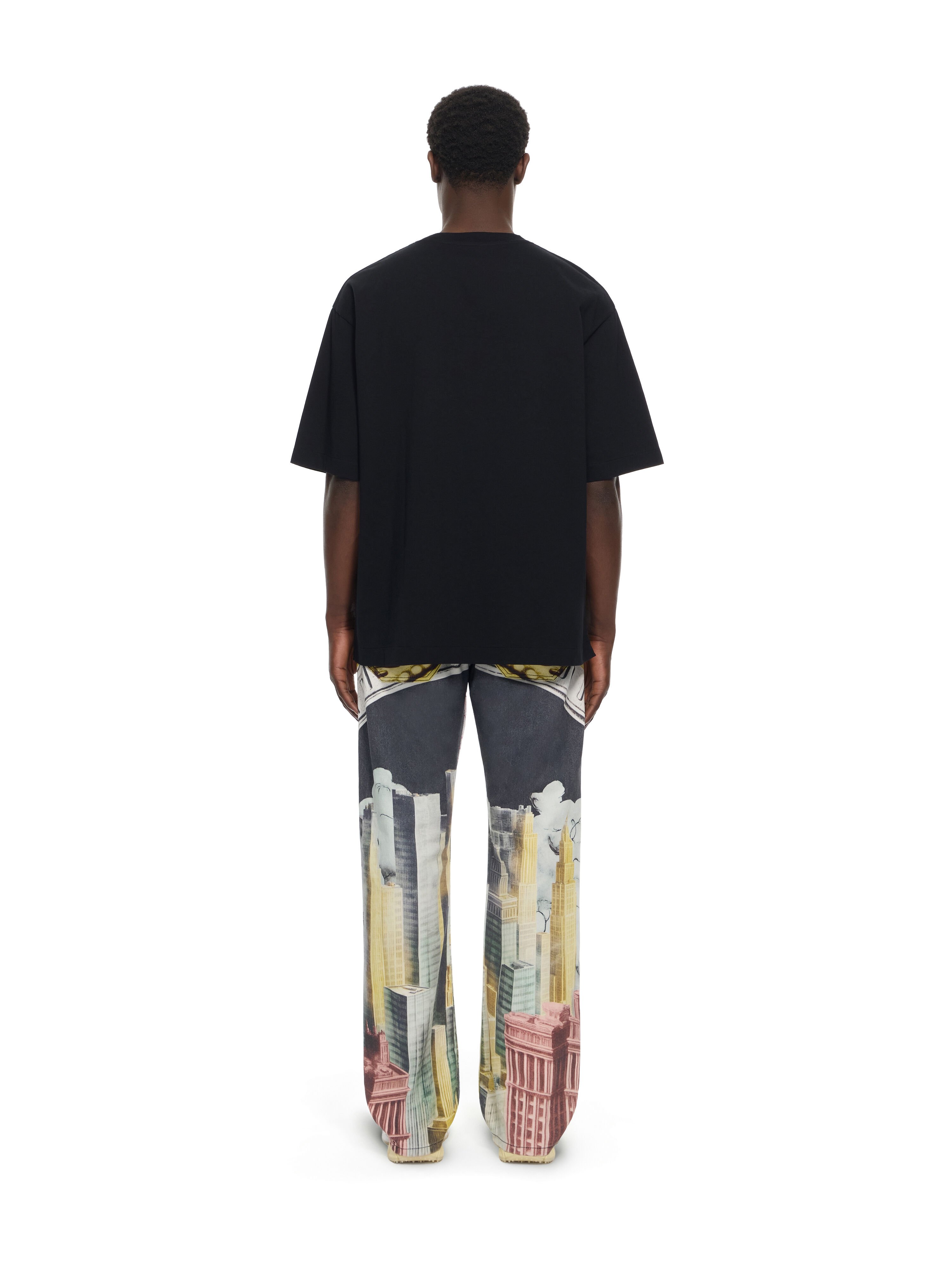OFF WHITE Big Frame World Skate T-shirt BLACK 44MAA120Z26J002