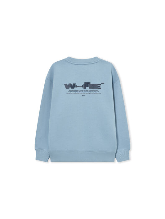 OFF WHITE Type Crewneck DUSTY BLUE 44BBA001S26F007