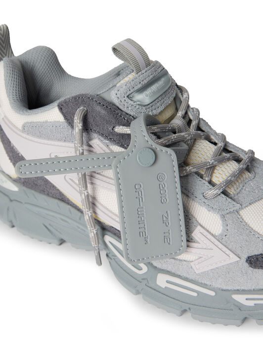 OFF WHITE Be Right Back Suede Sneakers GREY MELANGE - LIGHT GREY OWIA289F25LEA001