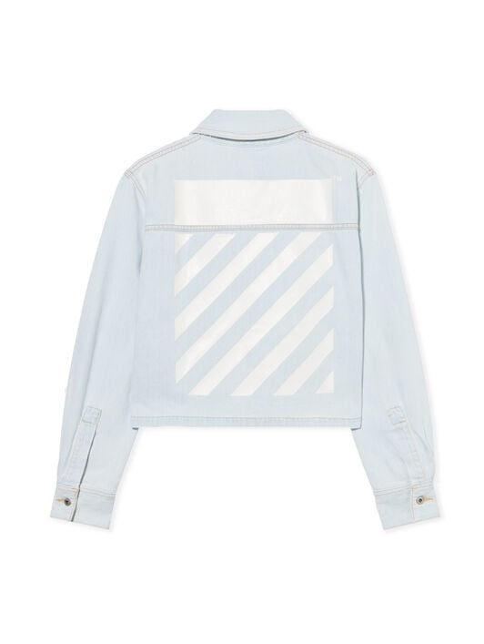 Diag Long Sleeve Denim Shirt OFF WHITE Diag Long Sleeve Denim Shirt LIGHT BLUE-WHITE OWYD013F25DEN002