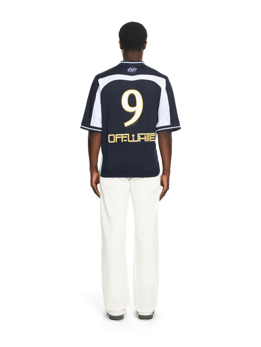 OFF WHITE Royal Team Soccer T-shirt NIGHT SKY 44MAD013S26J002