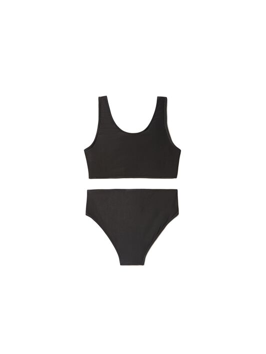 OFF WHITE Butterfly Bookish Bikini BLACK OGFA014S25JER001