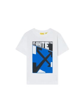 OFF WHITE Arrow Constructive Short Sleeve T-Shirt WHITE 44BAA002F26J006