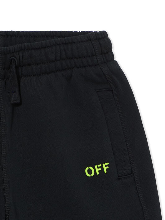 OFF WHITE Off Diag Sweatshort BLACK 44BCI001S26F002