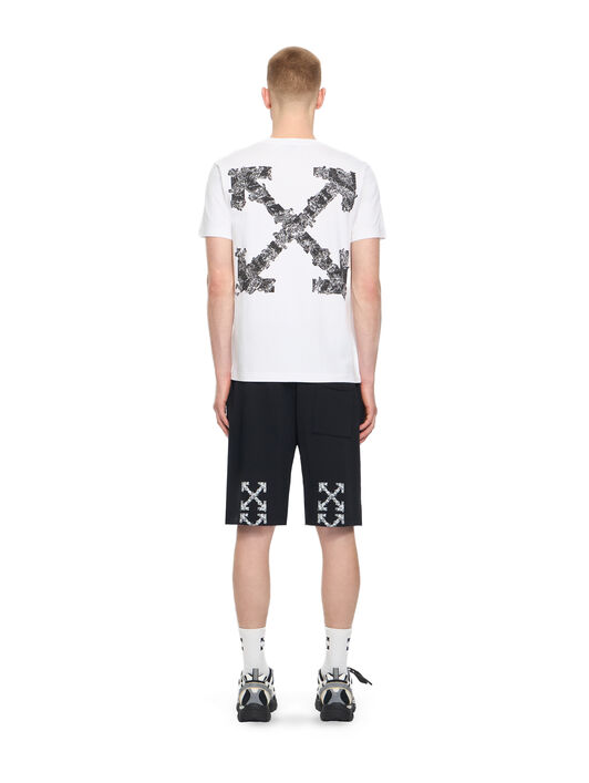 OFF WHITE Heraldic Arrow Skate Sweatshort BLACK 44MCI013S26F001