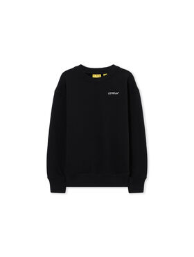 OFF WHITE Scribble Diag Crewneck BLACK 44BBA001S26F008