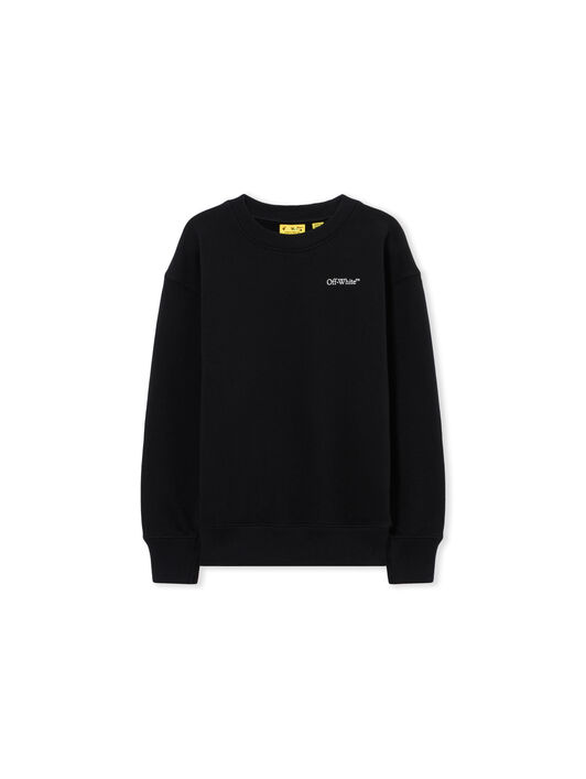 OFF WHITE Scribble Diag Crewneck BLACK 44BBA001S26F008