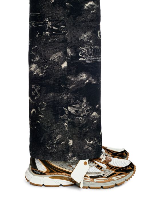 OFF WHITE Sneakers Be Right Back Argento/Bronzo MARRONE OMIA295S25FAB004