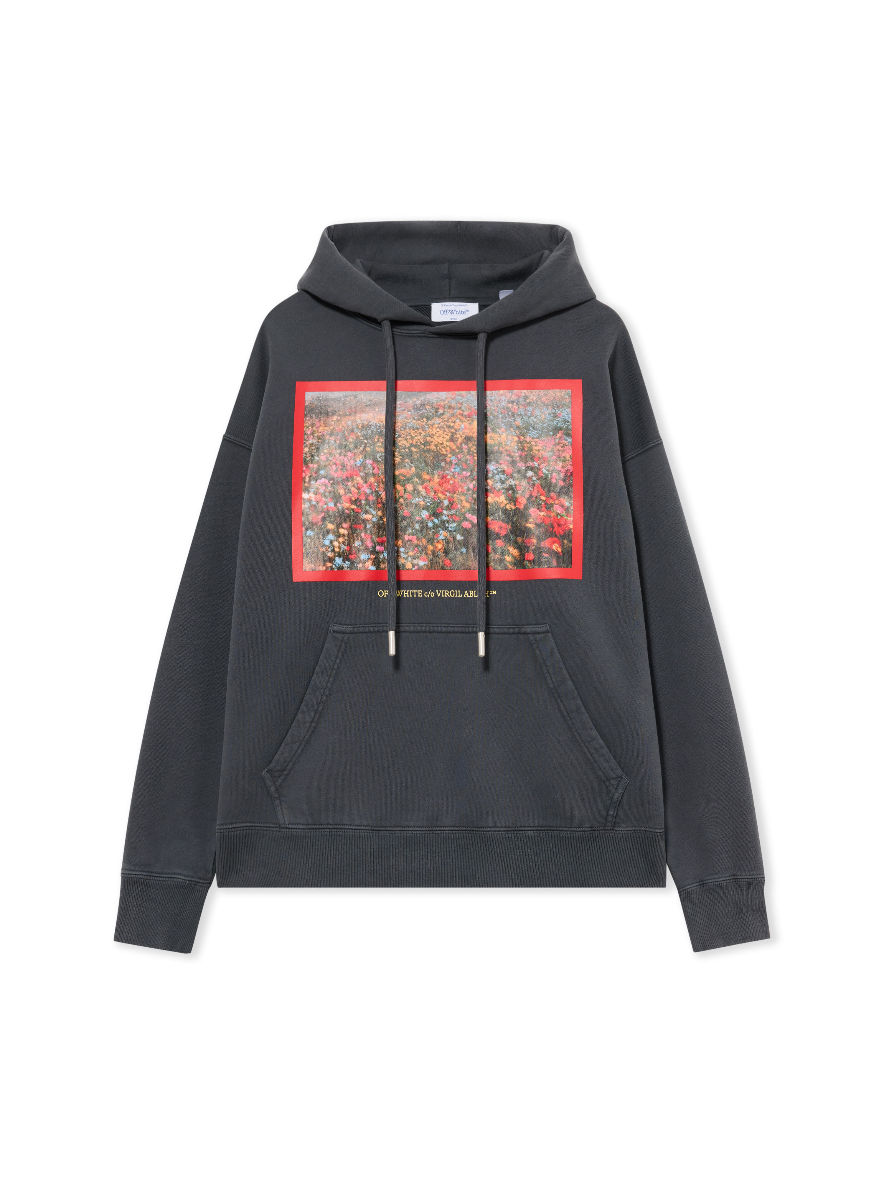 Flowers Field Skate Hoodie OFF WHITE Flowers Field Skate Hoodie Fade Out Black High Risk Red 2FE00447T