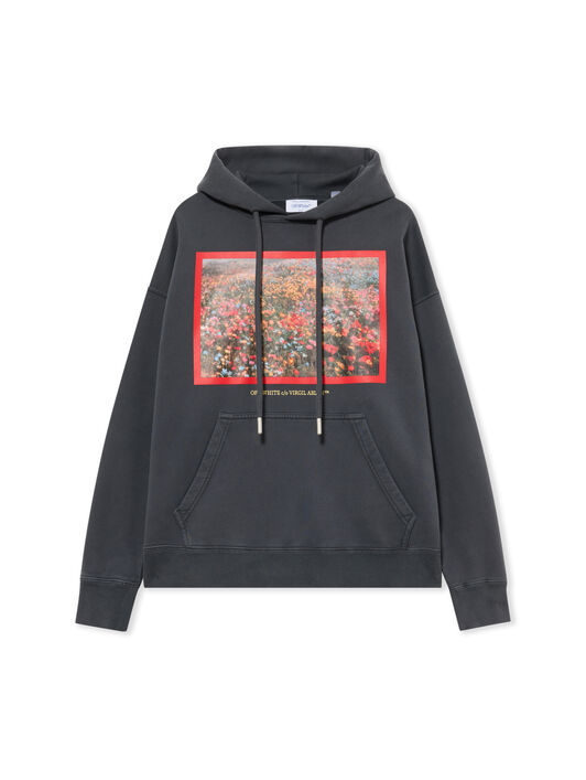 Flowers Field Skate Hoodie OFF WHITE Flowers Field Skate Hoodie Fade Out Black High Risk Red 2FE00447T