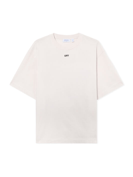OFF WHITE Paint Arrow Skate T-shirt FADE OUT MAUVE MOR 44MAA120S26J00R