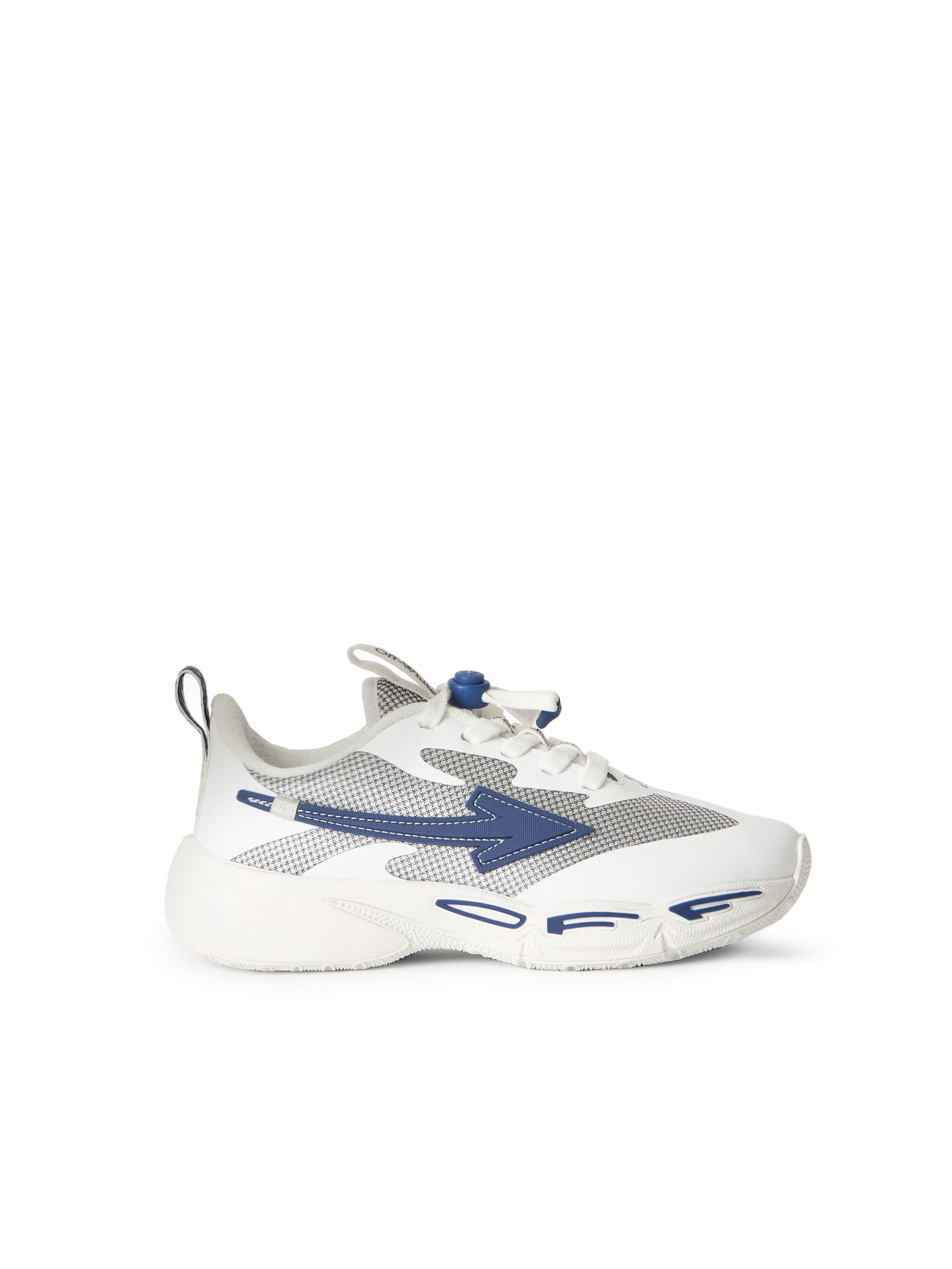 OFF WHITE "For Jumping" Sneakers WHITE - NAVY BLUE OBIA013S26FAB001