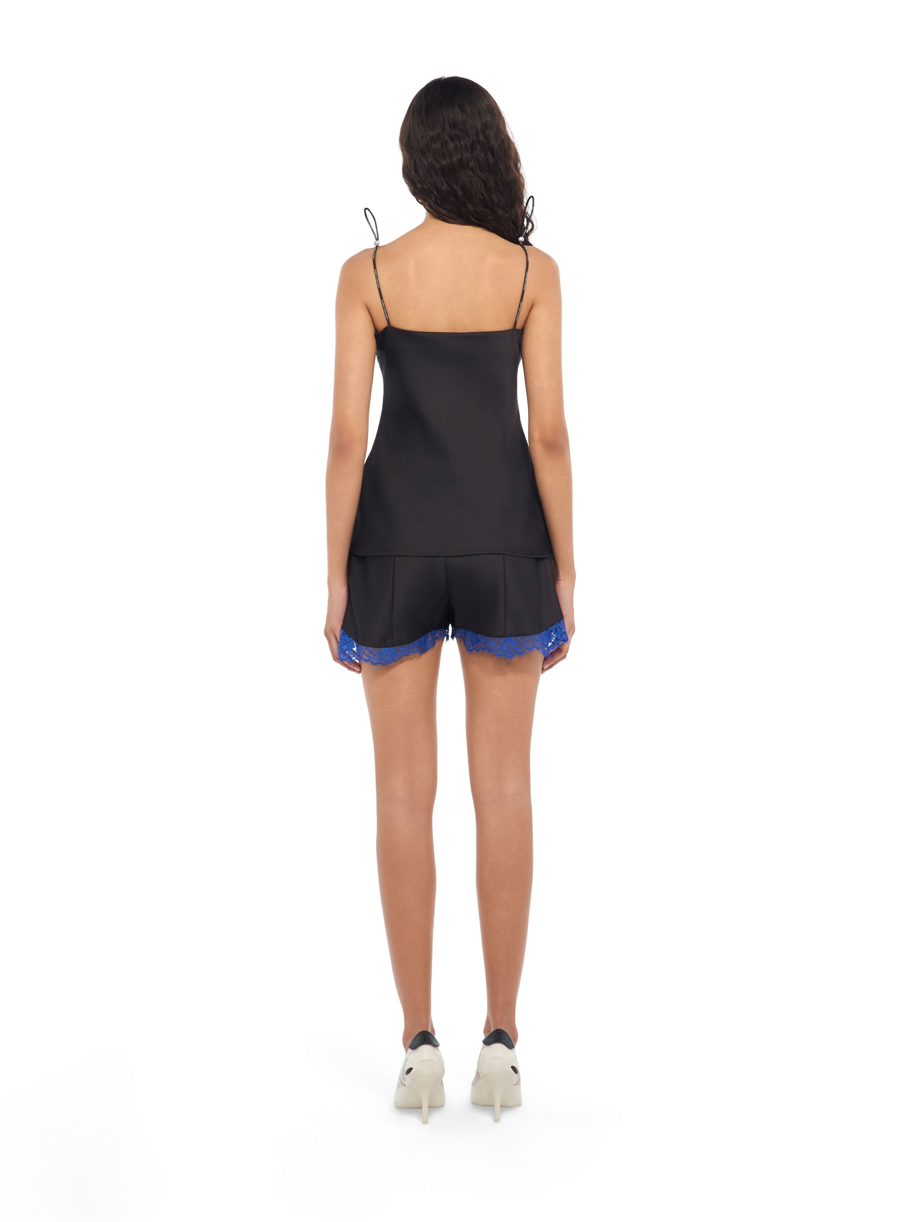 Satin Lace Slip Camisole OFF WHITE Satin Lace Slip Camisole Black Nautical Blue 2FA00869T