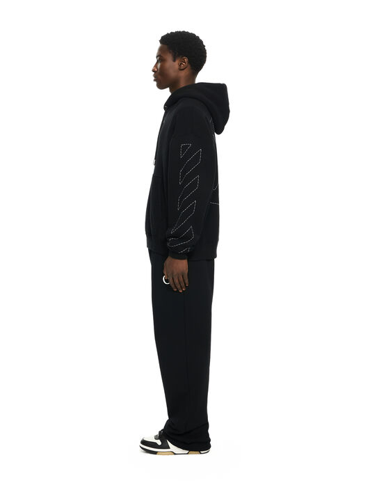 OFF WHITE STITCH ARR SKATE HOODIE  OMBB085C99FLE014