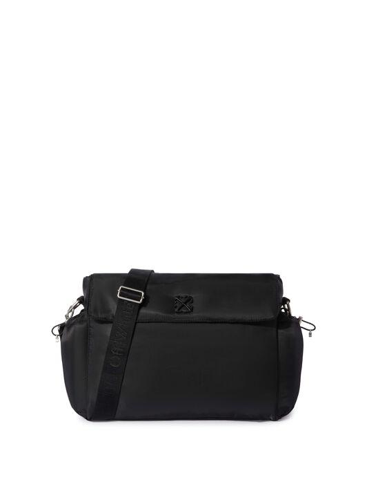 OFF WHITE Jitney Diaper Bag BLACK OBXE001C99FAB001