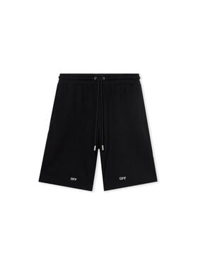 OFF WHITE NEWSPAPER ARR SKATE SWEATSHOR BLACK - WHITE OMCI013F25FLE002