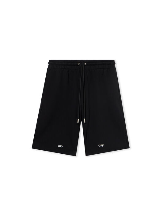 OFF WHITE NEWSPAPER ARR SKATE SWEATSHOR BLACK - WHITE OMCI013F25FLE002
