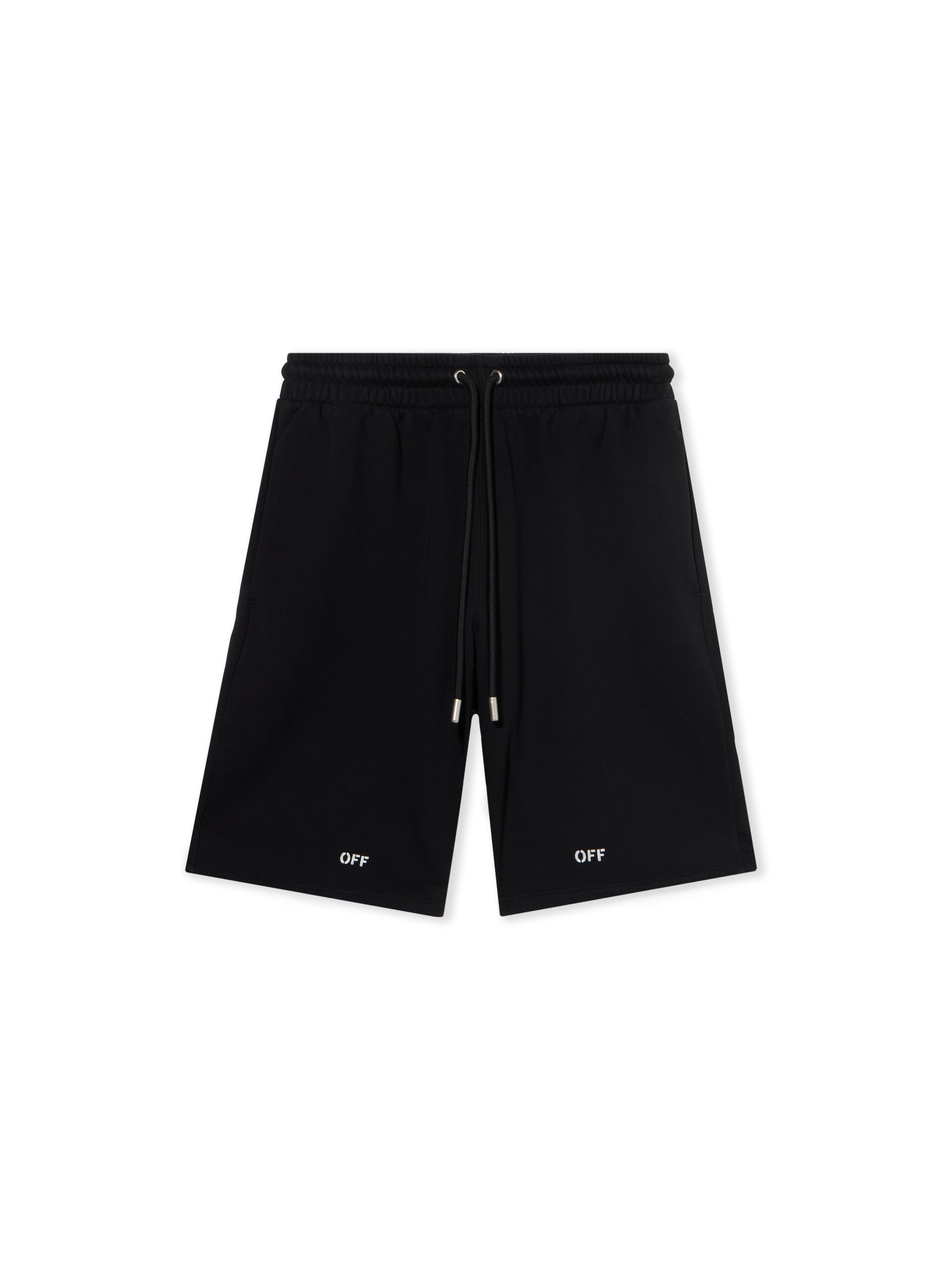 OFF WHITE NEWSPAPER ARR SKATE SWEATSHOR BLACK - WHITE OMCI013F25FLE002