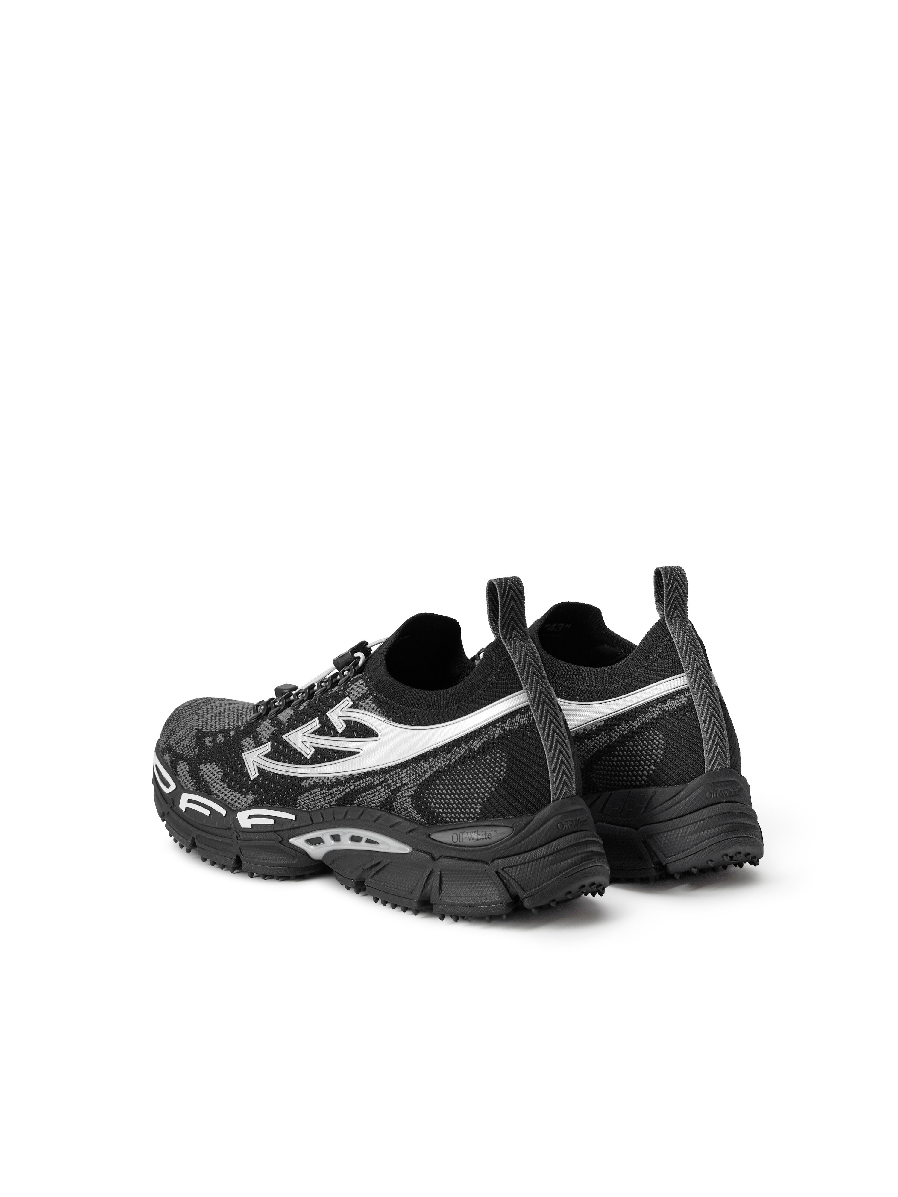 OFF WHITE Be Right Back Strick Sneaker BLACK/SILVER OF06207001