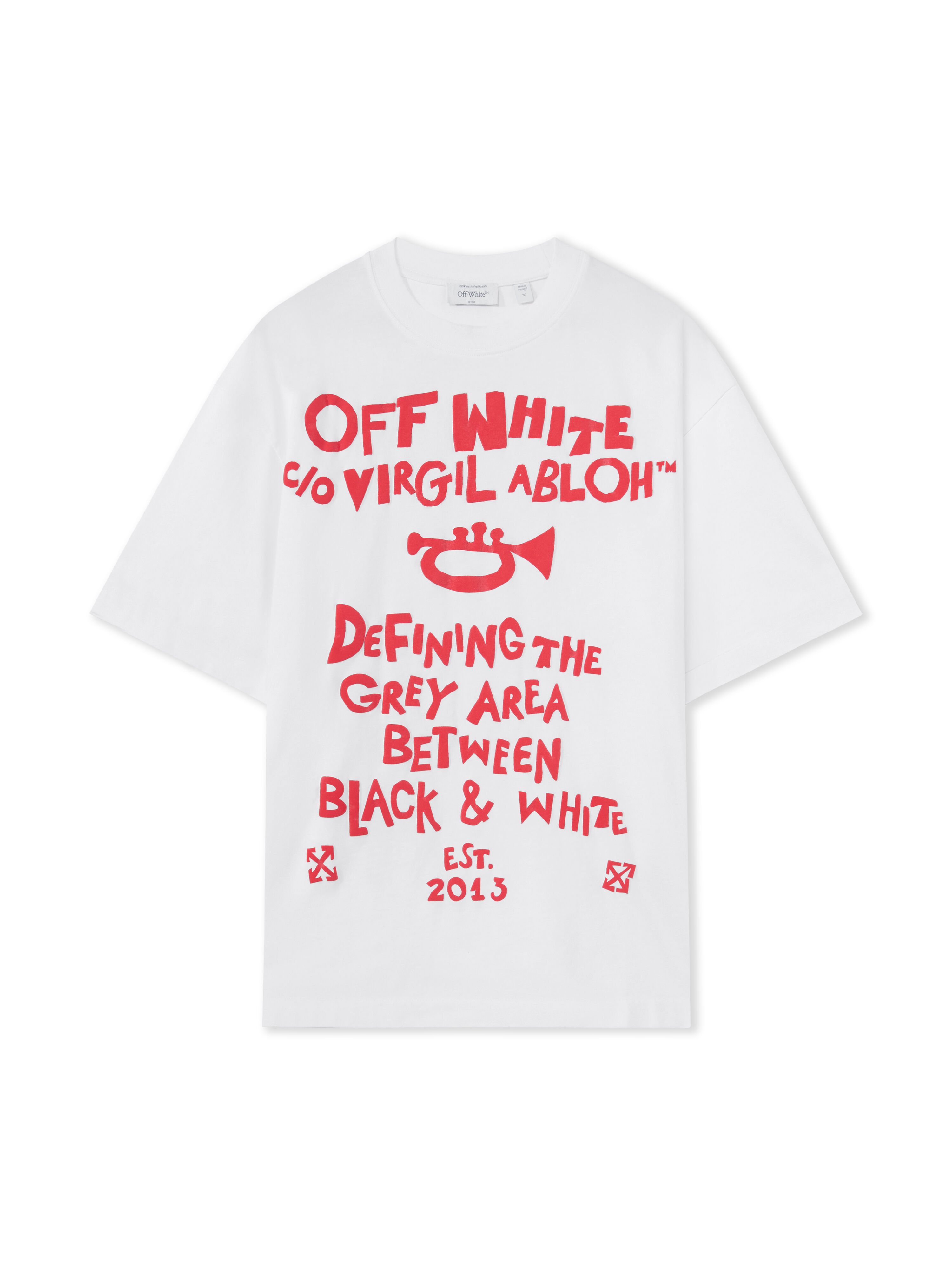 Miles Davis Trumpet Skate T-Shirt OFF WHITE Miles Davis Trumpet Skate T-Shirt WHITE 44MAA120W26J001