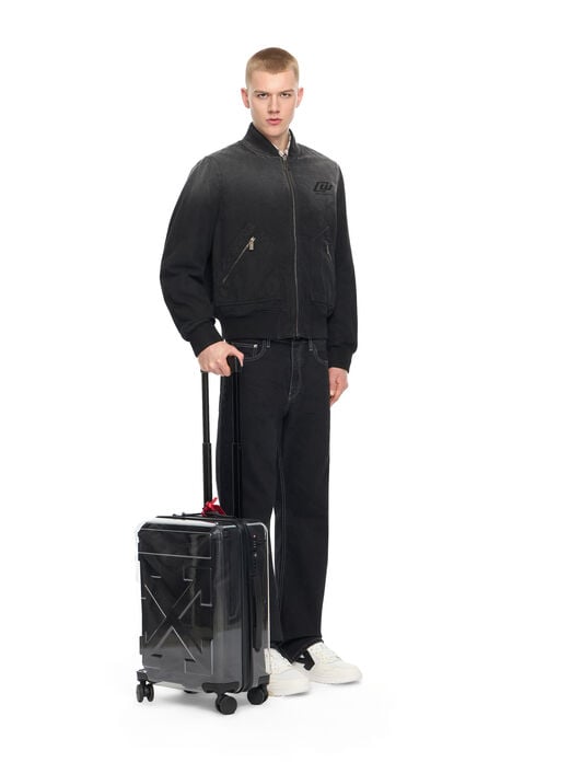 "For Travel" Arrow Suitcase OFF WHITE "For Travel" Arrow Suitcase TRANSPARENT OWZH001C99PLA001