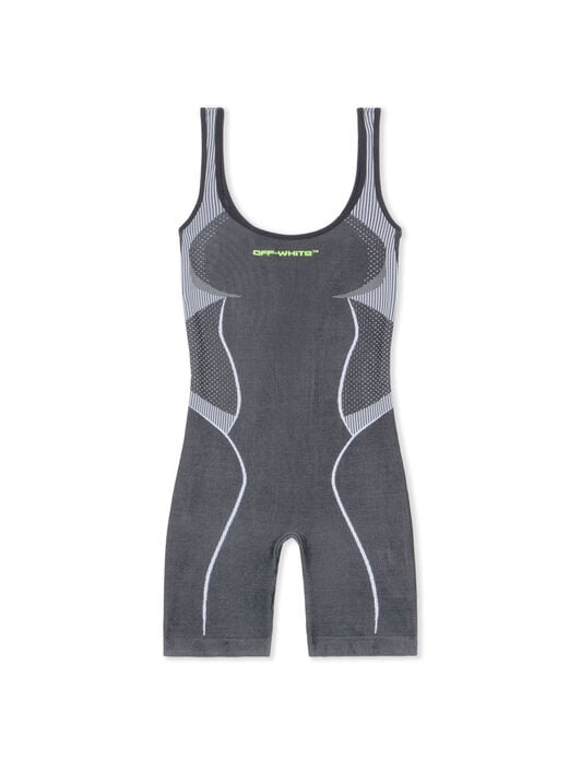 Race Logo Arrow Seamless Onesie OFF WHITE Race Logo Arrow Seamless Onesie BLACK - LIME OWVP001F25KNI001