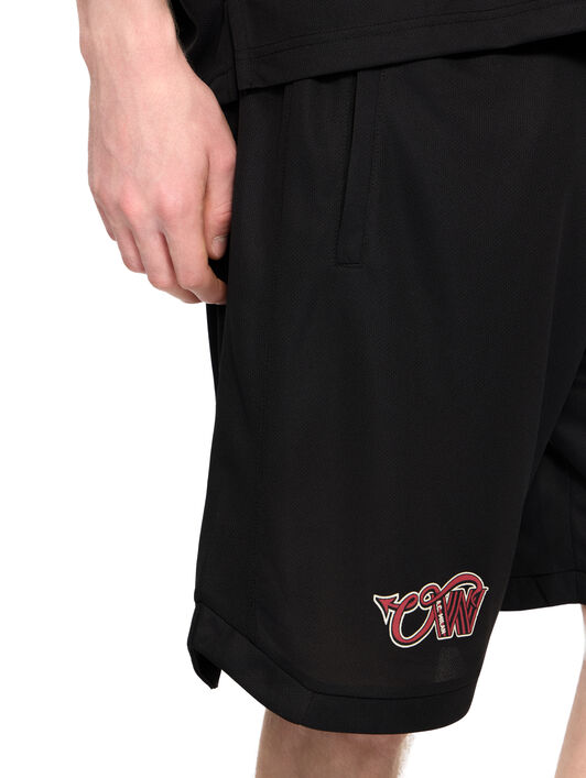 OFF WHITE Off-White™ c/o AC Milan Tech Shorts BLACK RED 44MCI01DG25F001