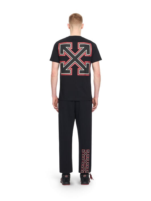 OFF WHITE Off-White™ c/o AC Milan Cuffed Sweatpants BLACK RED 44MCH057G25F001