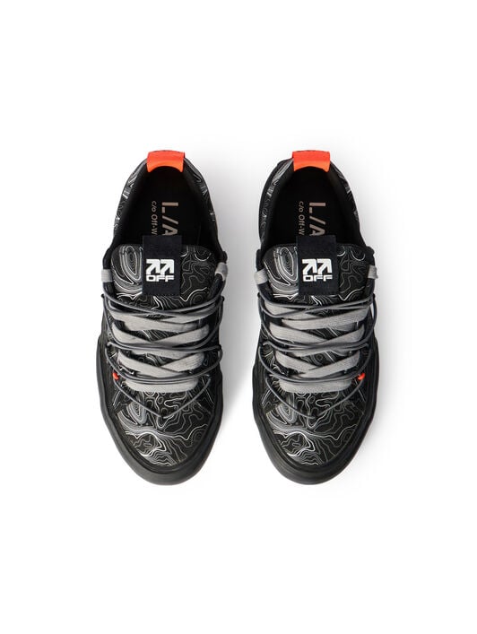LAB L/AB Tape Vulcanized Sneakers BLACK/GREY LABF26OF05816